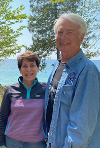 Emily Wayne Huling (l) and John White (r)