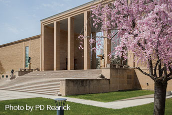 Cranbrook Art Museum Front Exterior. Photo credit PD Rearick. Link to Gifts of Real Estate